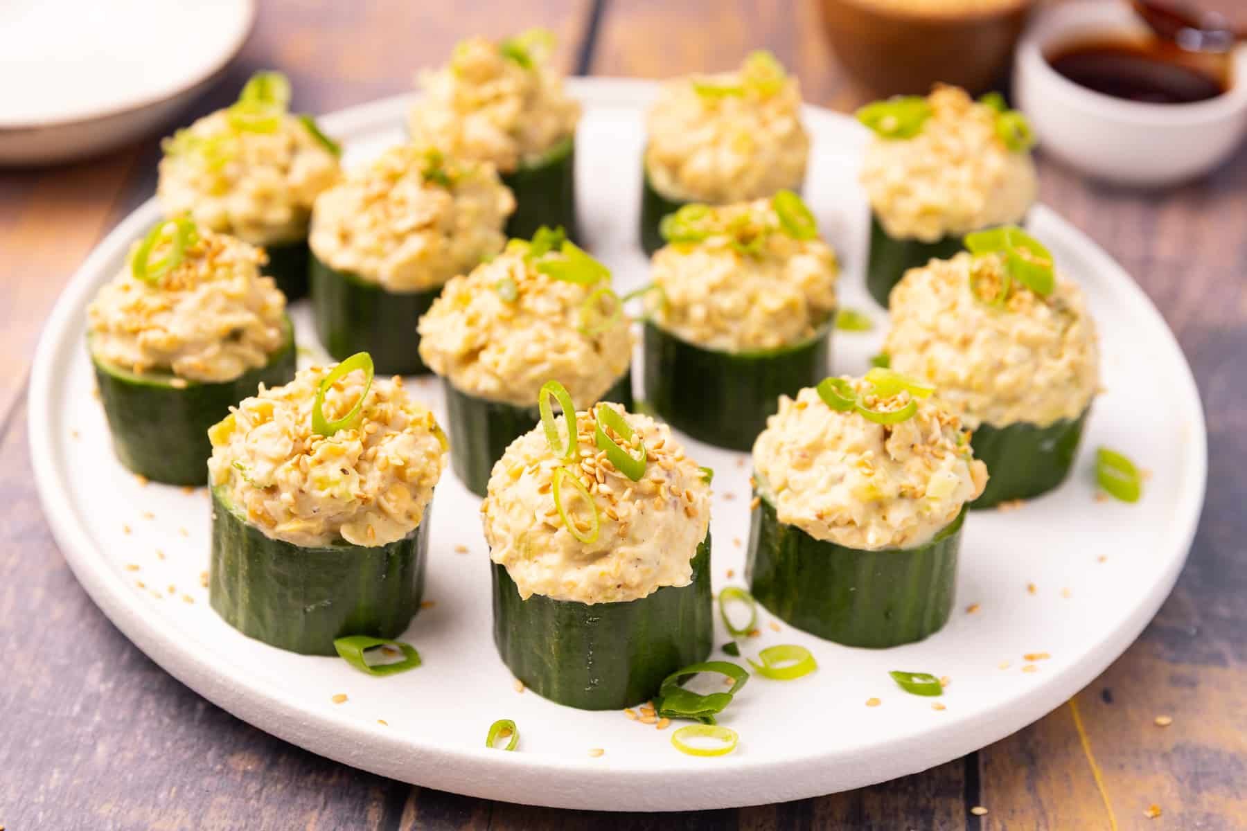 stuffed cucumber cups