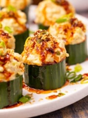 stuffed cucumber cups