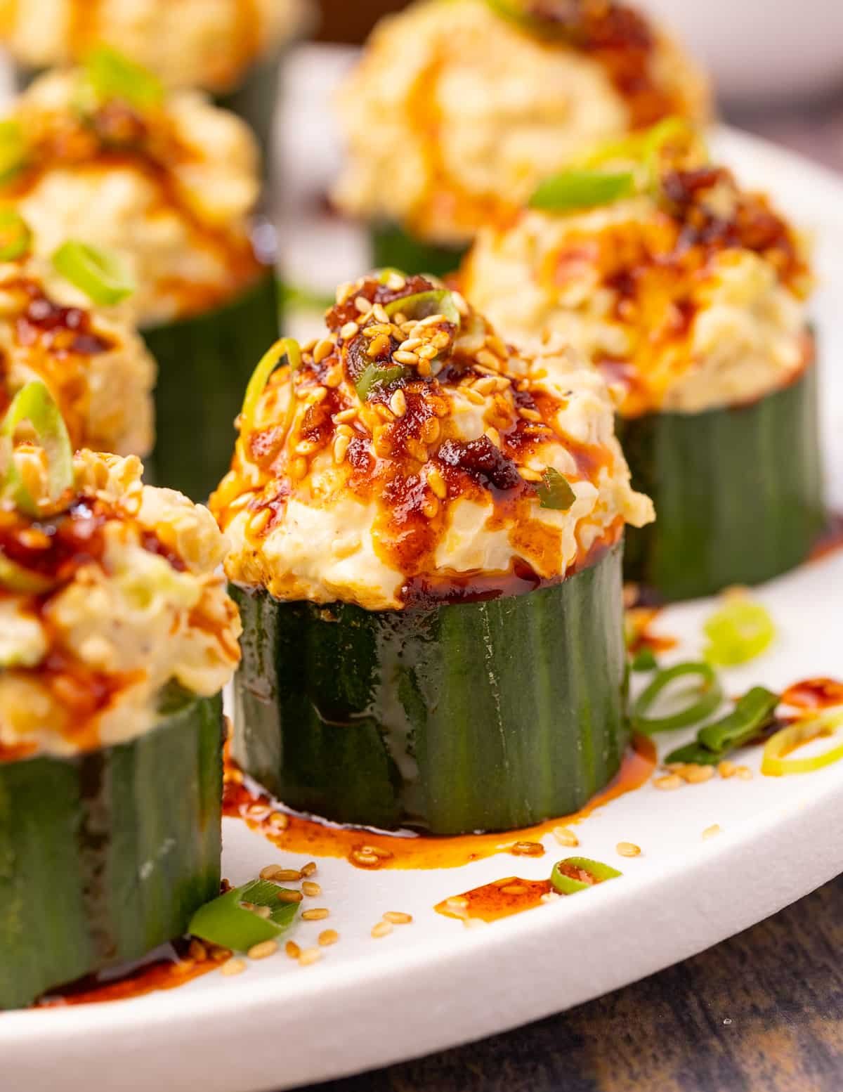 stuffed cucumber cups