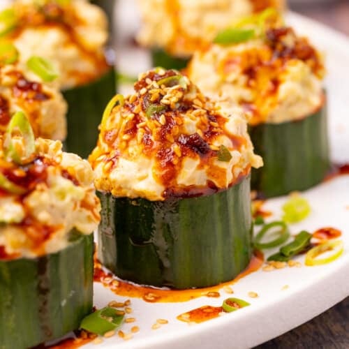 stuffed cucumber cups