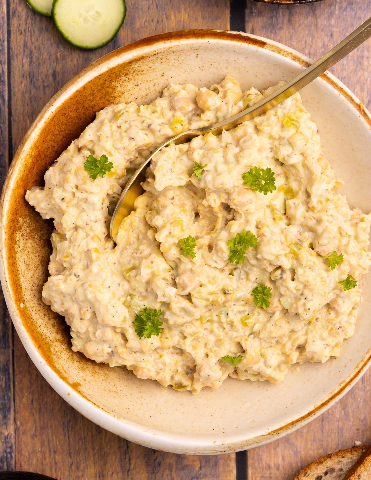 creamy vegan chickpea salad