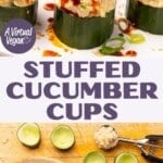 Stuffed Cucumber Cups