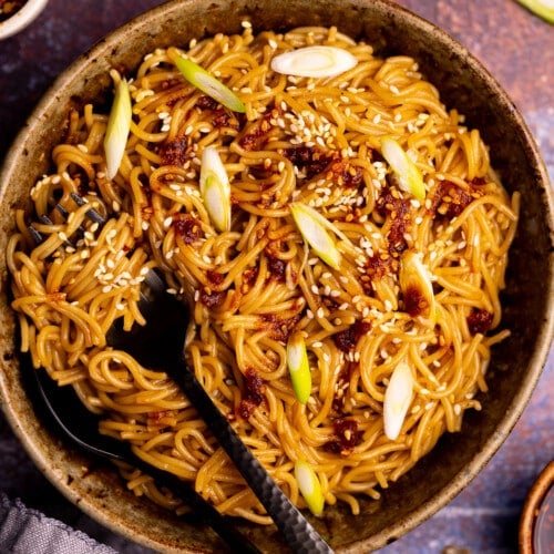 a bowl of noodles