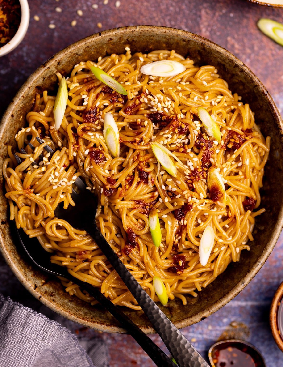 a bowl of noodles