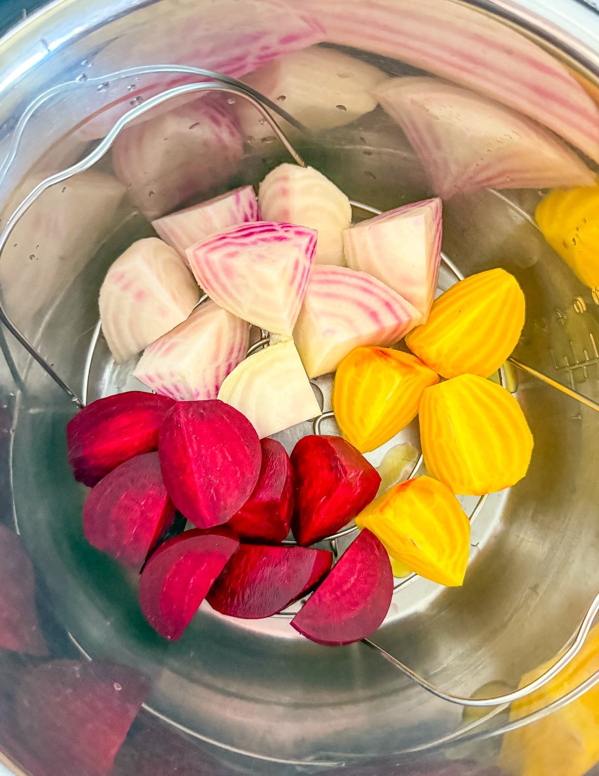 uncooked beets in an Instant Pot