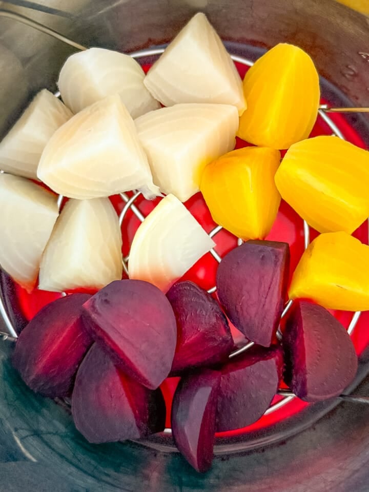 cooked beets in an Instant Pot