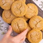 vegan gingersnap cookies