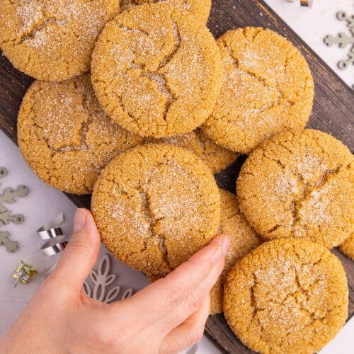 vegan gingersnap cookies