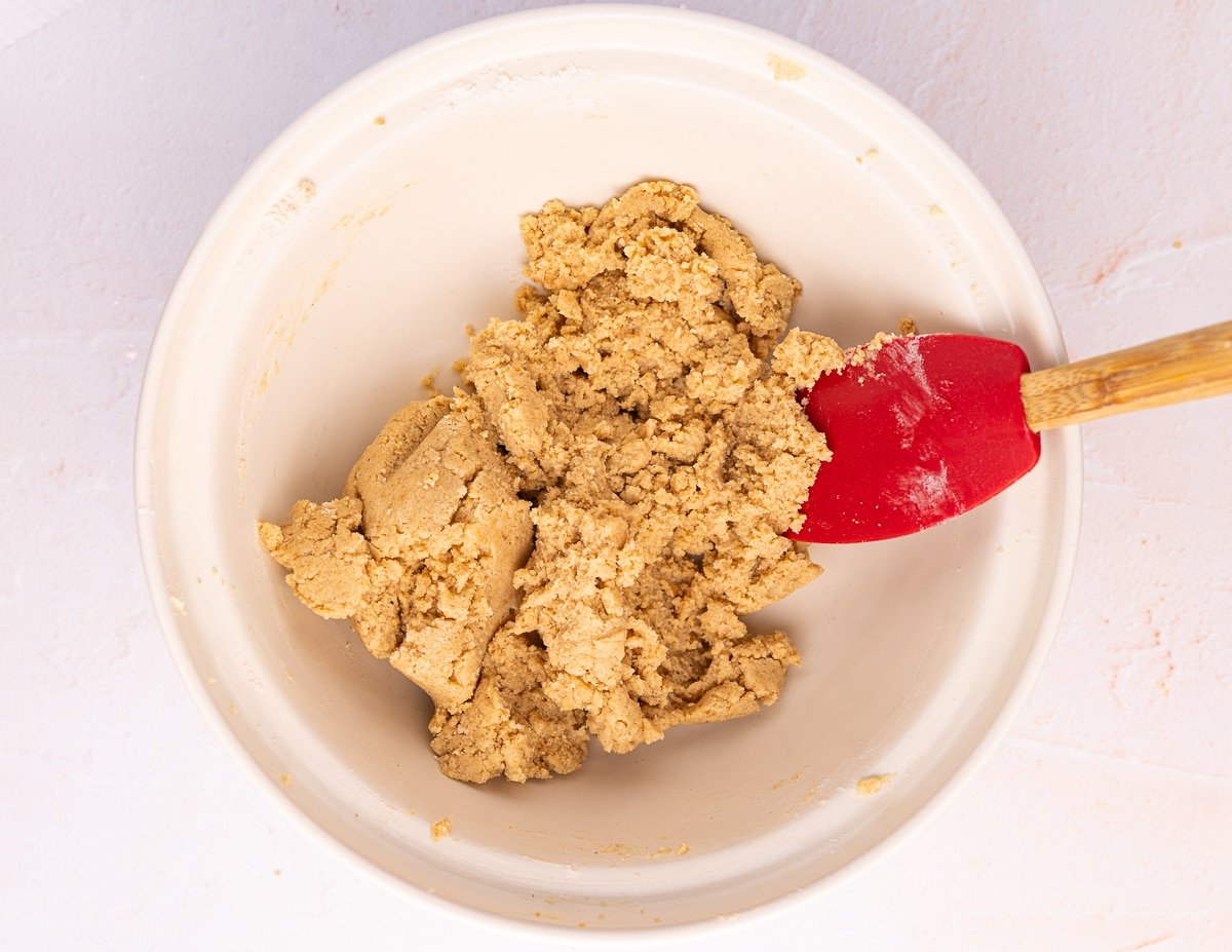 gingersnap cookie dough in a bowl