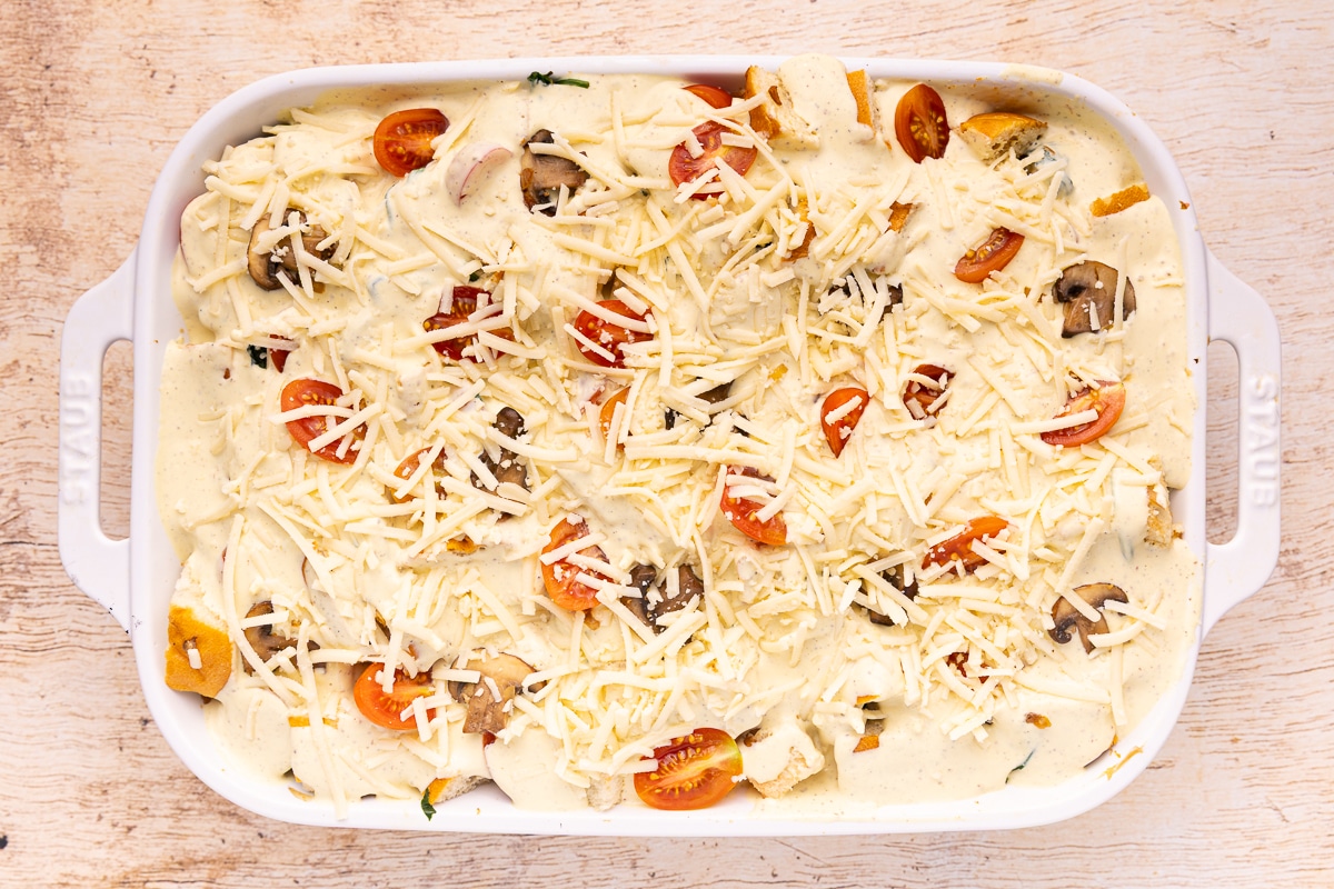 uncooked vegan strata