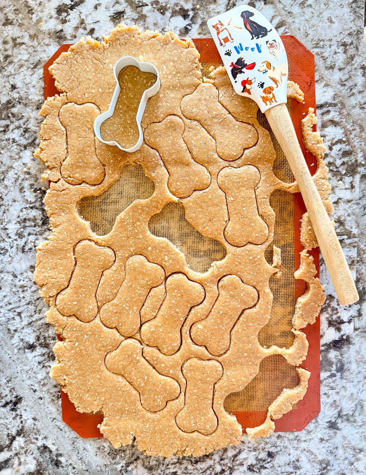uncooked sourdough dog biscuits
