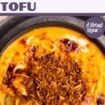 carrot noodle soup with shredded tofu