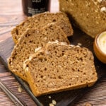 3 slices of vegan Guinness bread