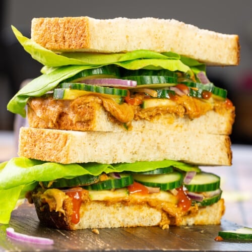 peanut butter sriracha sandwich
