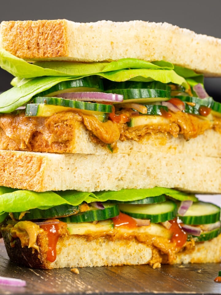 peanut butter sriracha sandwich