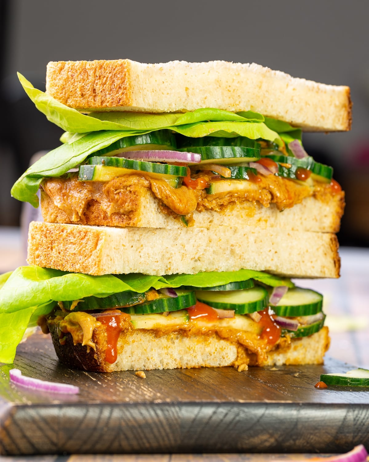 Peanut Butter Sriracha Sandwich
