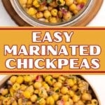 easy marinated chickpeas