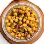 marinated chickpeas