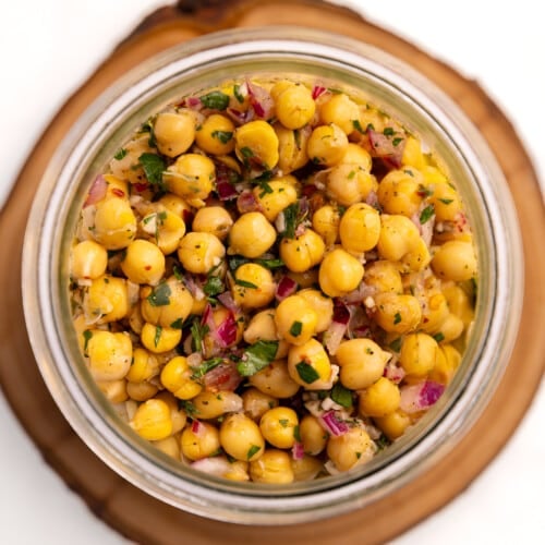 marinated chickpeas