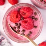 raspberry chia pudding
