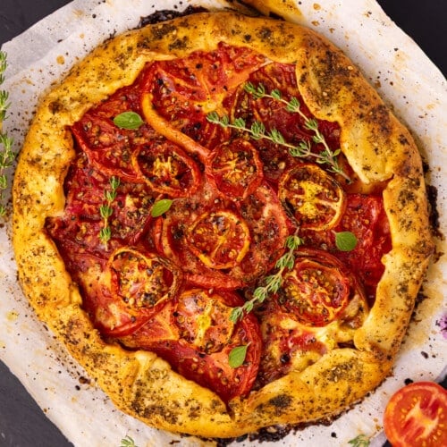 vegan tomato galette