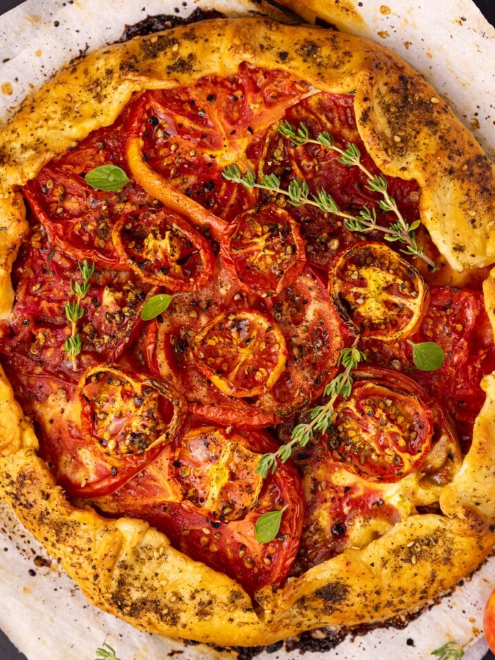 vegan tomato galette