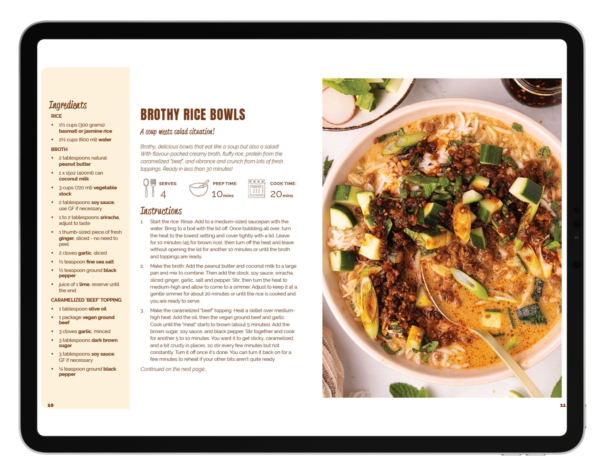 vegan brothy rice bowls page