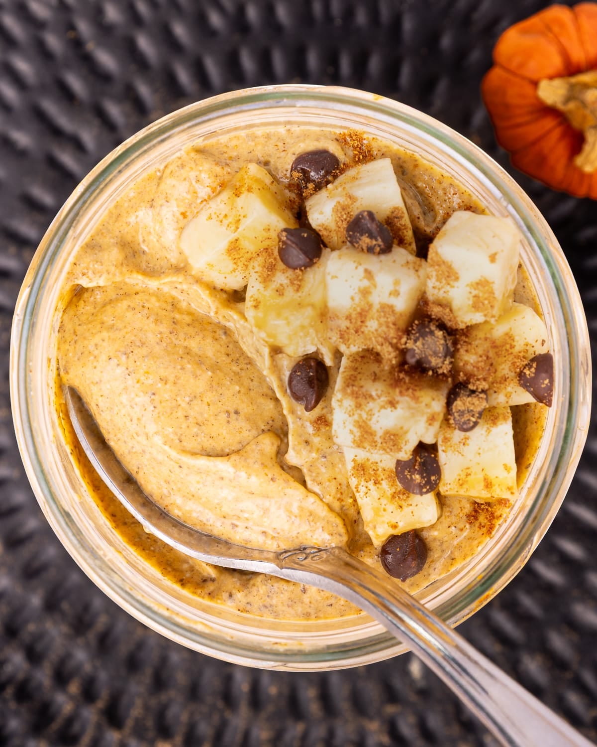 blended pumpkin chia pudding