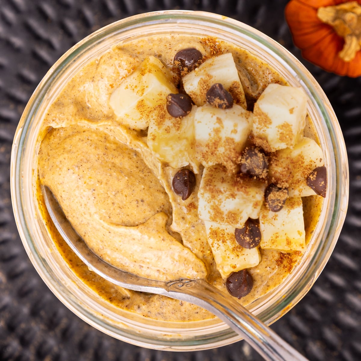 blended pumpkin chia pudding