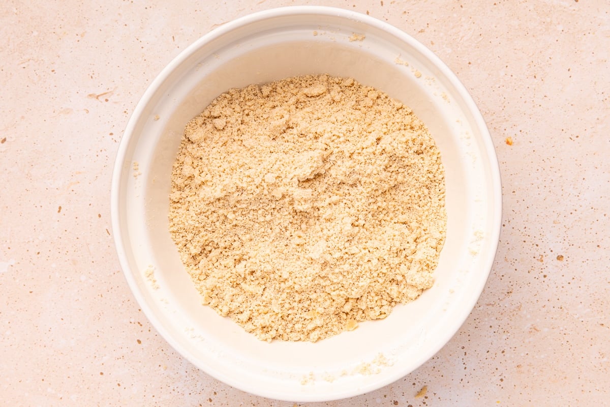dry scone ingredients in a bowl